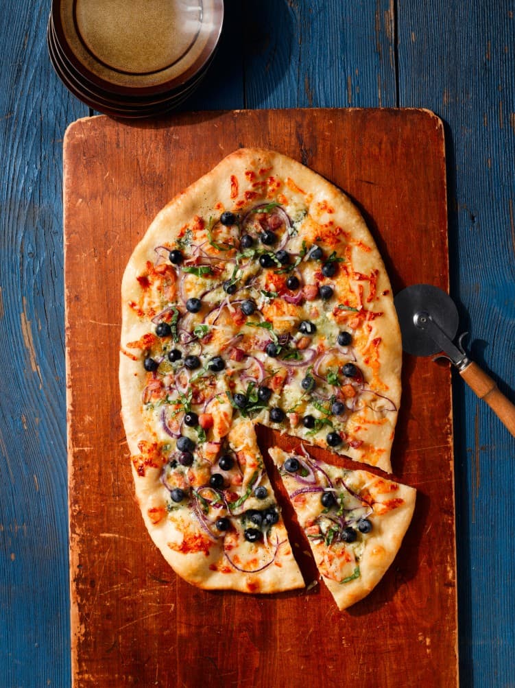 Savory Blueberry Pizza