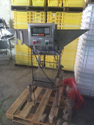 Box Weigh Machine - Used Blueberry Equipment